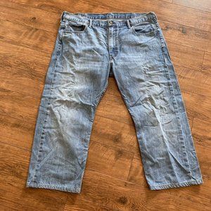 Levis Levi's 569 Loose Straight Blue Cotton Denim Jeans Sz 40x24 Pants Men’s